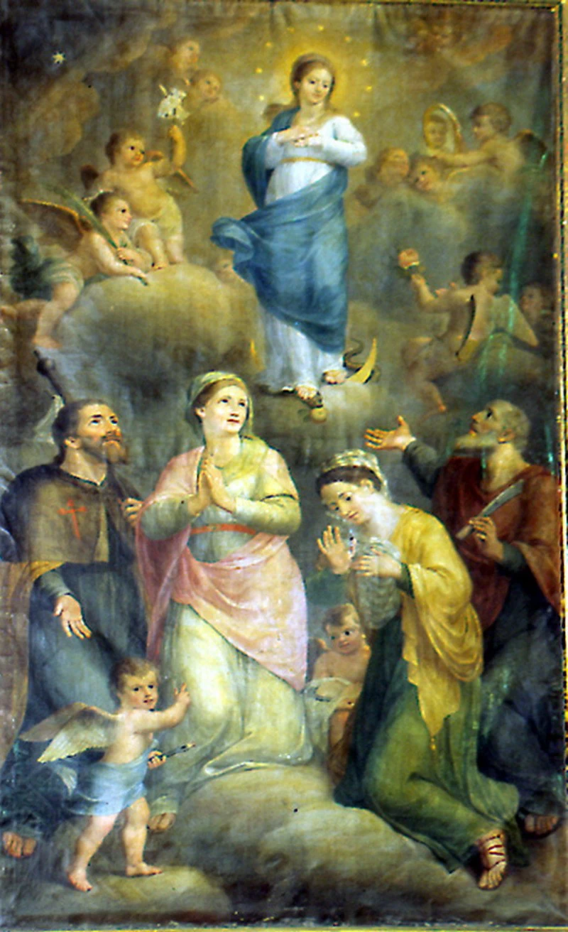 Immacolata tra Sant'Apollonia e Santi - scuola